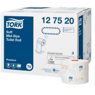 Tork Premium toaletný papier T6 - kompaktný kotúč 2 vrstvy 127520