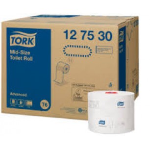 Tork Advanced toaletný papier T 6 – kompaktný kotúč 2 vrstvy 127530