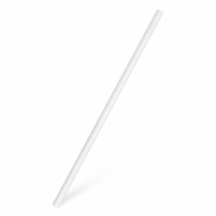 Slamky papierové JUMBO biele 25 cm, Ø 8 mm [100 ks] 40900