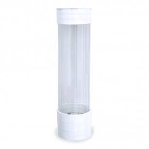 Plastový zásobník pohárov Ø 70 mm, biely [1 ks] 60895