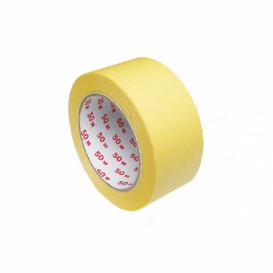 Lepiaca páska krepová, žltá, 50 mm x 50 m [1 ks] 67650