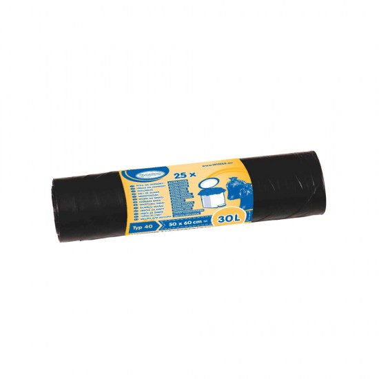 Vrecia  na odpad  30L /25ks   50x60 cm - 69650