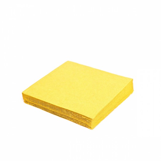 Obrúsky 1-vrstvé, 33 x 33 cm žlté [100 ks]  70505
