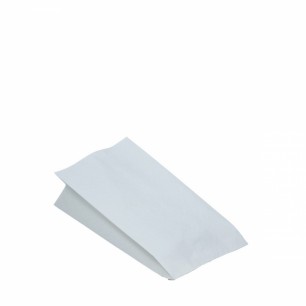 Papierové vrecká nepremastiteľné  bielé 10,5+5,5 x 24 cm 100kus/bal 71532