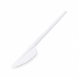 Nôž jednorázový 16,5 cm biely 100kus/bal - W/73008