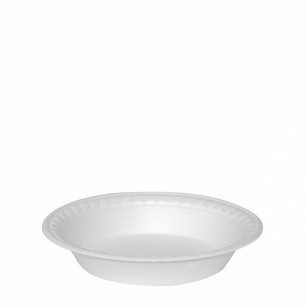 Termo-tanier hlboký 600 ml, biely, Ø 22,5 cm [100 ks] 75206