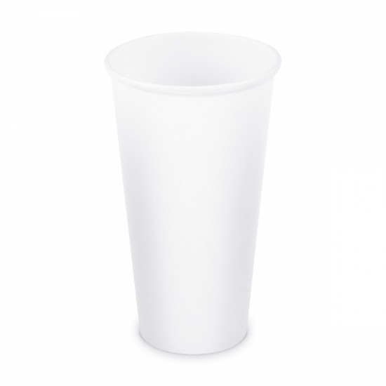 Papierový pohár biely 610 ml, XXL (Ø 90 mm) [50 ks] 76261