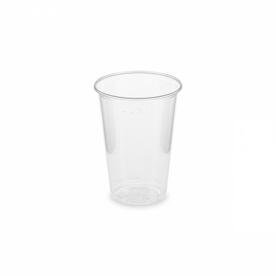 Pohár priehľadný BIO 0,2L /100ks/  76302