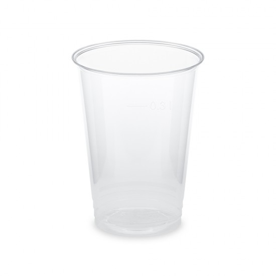 Pohár priehľadný BIO 0,3L /100ks/  76313