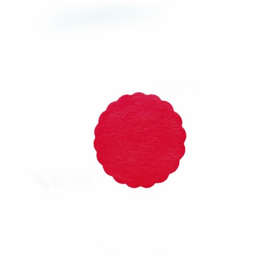 Rozetky PREMIUM Ø 9 cm červené [40 ks] 89801