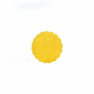 Rozetky PREMIUM Ø 9 cm žlté [40 ks] 89805