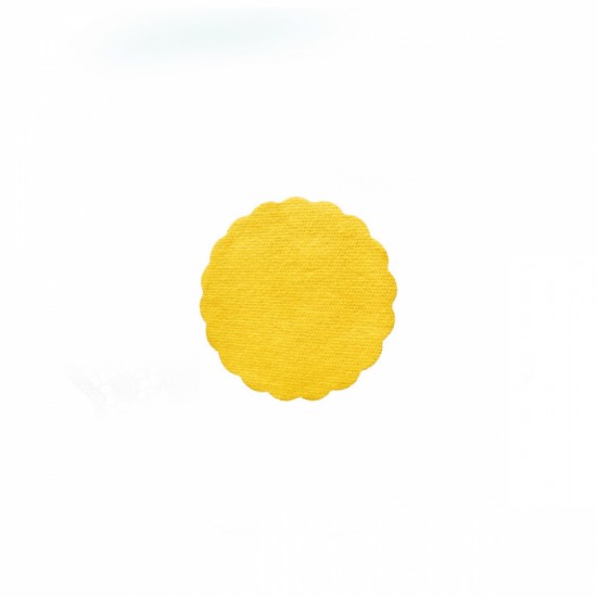 Rozetky PREMIUM Ø 9 cm žlté [40 ks] 89805