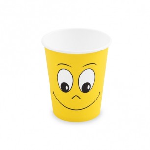 Papierový pohár, Smiling face, 280 ml, `M`, Ø 80 mm [50 ks]  82674