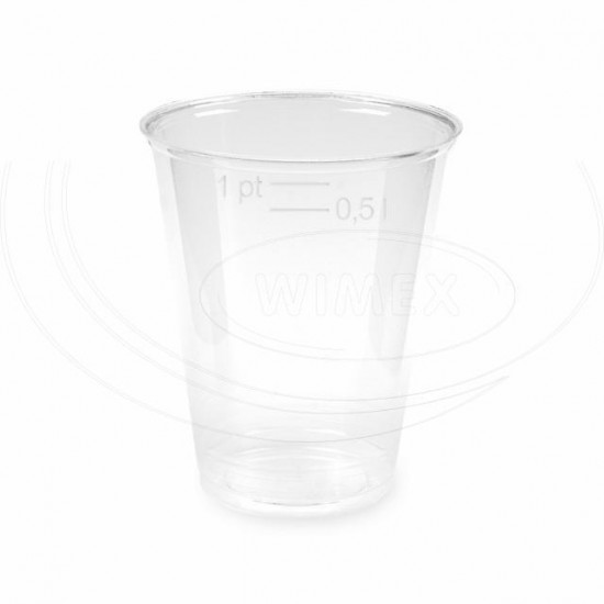 Pohár priehľadný 0,5 l (PLA) -BIO- (Ø 95 mm) [60 ks] 76305