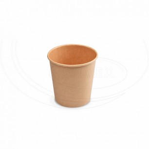 Papierový pohár hnedý 110 ml, XS (Ø 62 mm) [50 ks] 76411
