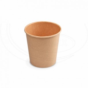 Papierový pohár hnedý 200 ml, S (Ø 73 mm) [50 ks] 76420