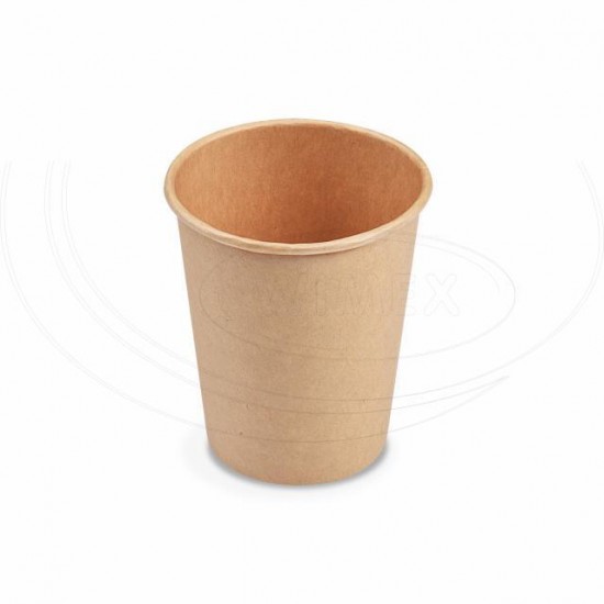 Papierový pohár hnedý 280 ml, M (Ø 80 mm) [50 ks] 76428