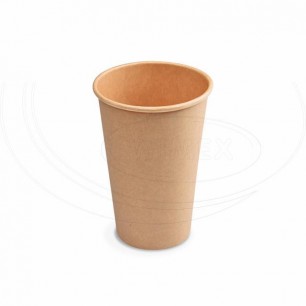 Papierový pohár hnedý 330 ml, L (Ø 80 mm) [50 ks] 76433