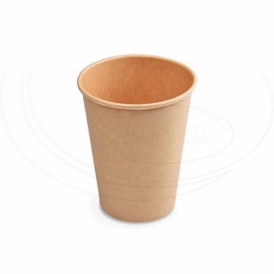 Papierový pohár hnedý 420 ml, L (Ø 90 mm) [50 ks] 76442