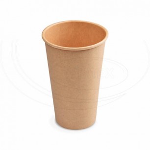 Papierový pohár hnedý 510 ml, XL (Ø 90 mm) [50 ks] 76451